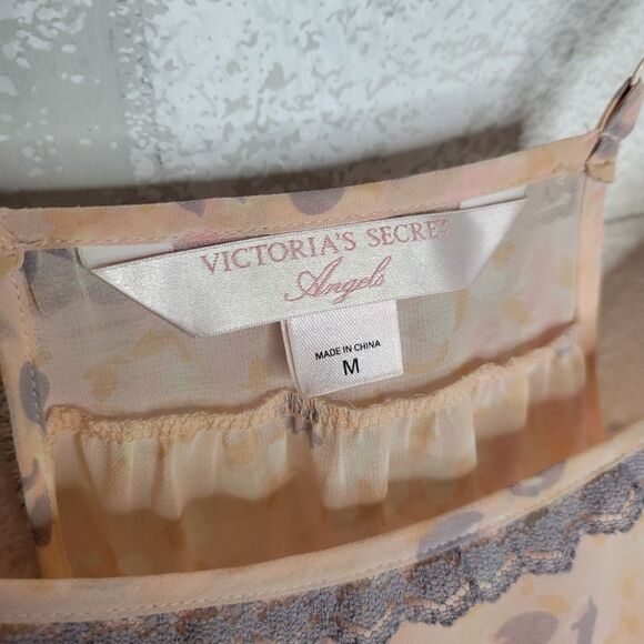 Victoria's Secret Peachy Pink Chiffon Nightie - Picture 2 of 5